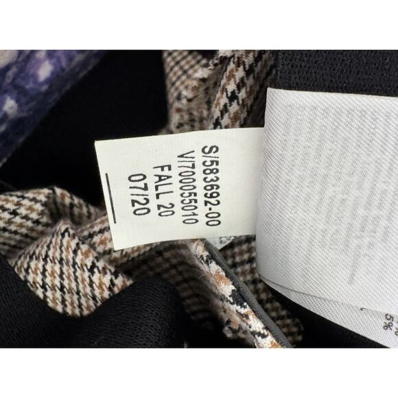 Banana Republic Pants Womens 2 Brown Black Houndstooth Stretch Career Fall 2020 - Picture 11 of 11